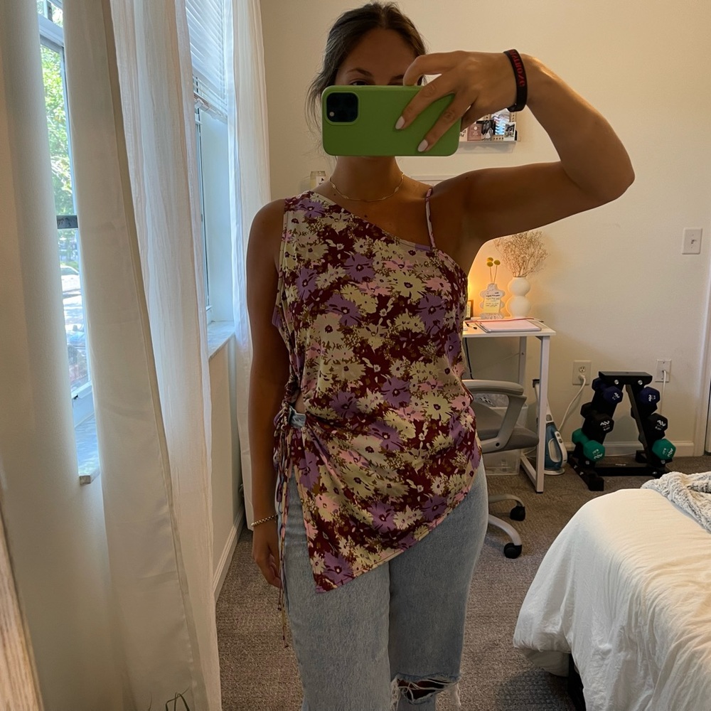 (Nordstrom/Open Edit) Drawstring Detail One-Shoul… - image 2